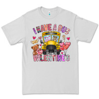 Dove Grey i have a bus full of valentines Premium Tee - CowhideDigitalArt