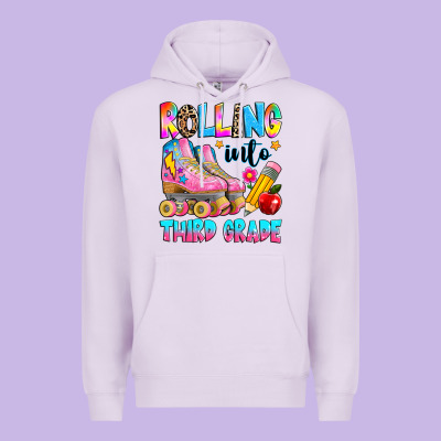 Rolling Into Third Grade Premium Hoodie Designed By Texasbilliewilder