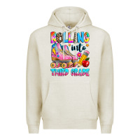 Oatmeal Heather rolling into third grade Premium Hoodie - texasbilliewilder