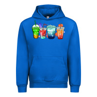Cobalt tea junkie coffee cups Urban Hoodie - Zillion Design Studio