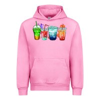 Fuchsia Pink tea junkie coffee cups Urban Hoodie - Zillion Design Studio