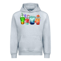 Heather Grey tea junkie coffee cups Urban Hoodie - Zillion Design Studio