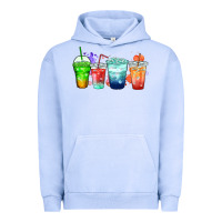Pigment Grape Ice tea junkie coffee cups Urban Hoodie - Zillion Design Studio