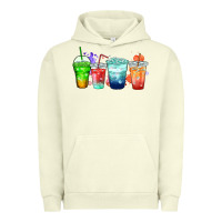 Pigment Pistachio tea junkie coffee cups Urban Hoodie - Zillion Design Studio