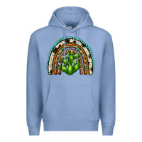 Colony Blue western cactus rainbow Premium Hoodie - Zillion Design Studio