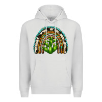 Dove Grey western cactus rainbow Premium Hoodie - Zillion Design Studio