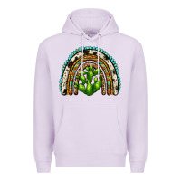 Lilac western cactus rainbow Premium Hoodie - Zillion Design Studio