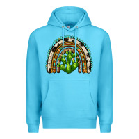 Ocean Blue western cactus rainbow Premium Hoodie - Zillion Design Studio