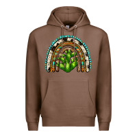 Chestnut western cactus rainbow Premium Hoodie - Zillion Design Studio