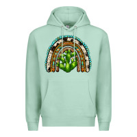 Seafoam western cactus rainbow Premium Hoodie - Zillion Design Studio