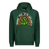 Sports Green western cactus rainbow Premium Hoodie - Zillion Design Studio