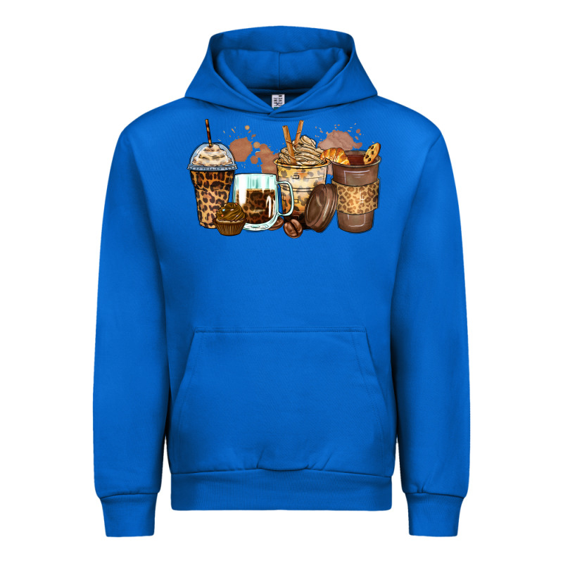 Leopard Coffee Cups Urban Hoodie by Zillion Design Studio | Teevron