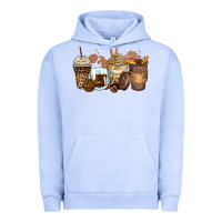 Pigment Grape Ice leopard coffee cups Urban Hoodie - Zillion Design Studio