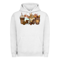 Pigment Lunar Rock leopard coffee cups Urban Hoodie - Zillion Design Studio