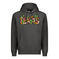 Charcoal Heather texas Premium Hoodie - Zillion Design Studio
