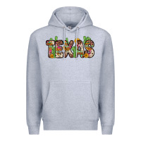 Heather Grey texas Premium Hoodie - Zillion Design Studio