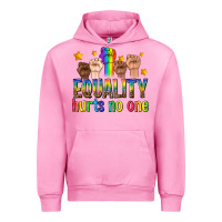 Fuchsia Pink equality hurts no one with fists Urban Hoodie - texasbilliewilder