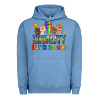 Pigment Pebble Blue equality hurts no one with fists Urban Hoodie - texasbilliewilder
