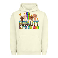Pigment Pistachio equality hurts no one with fists Urban Hoodie - texasbilliewilder