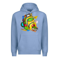 Colony Blue school bag Premium Hoodie - texasbilliewilder