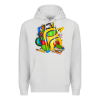 Dove Grey school bag Premium Hoodie - texasbilliewilder