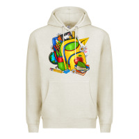 Oatmeal Heather school bag Premium Hoodie - texasbilliewilder