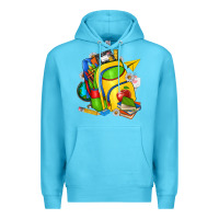Ocean Blue school bag Premium Hoodie - texasbilliewilder