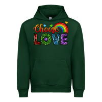 Foreset Green choose love Urban Hoodie - texasbilliewilder