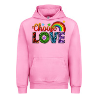 Fuchsia Pink choose love Urban Hoodie - texasbilliewilder