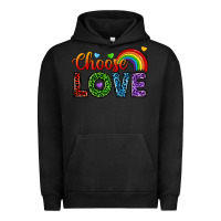 Pigment Black choose love Urban Hoodie - texasbilliewilder
