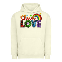 Pigment Pistachio choose love Urban Hoodie - texasbilliewilder