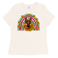Bone german shepherd rainbow Ladies Tee - Artiststas