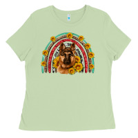 Matcha german shepherd rainbow Ladies Tee - Artiststas