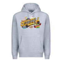 Heather Grey school bus driver Premium Hoodie - texasbilliewilder