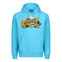 Ocean Blue school bus driver Premium Hoodie - texasbilliewilder