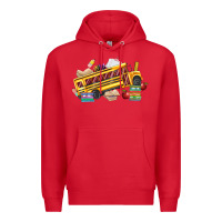 Red school bus driver Premium Hoodie - texasbilliewilder