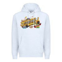 White school bus driver Premium Hoodie - texasbilliewilder