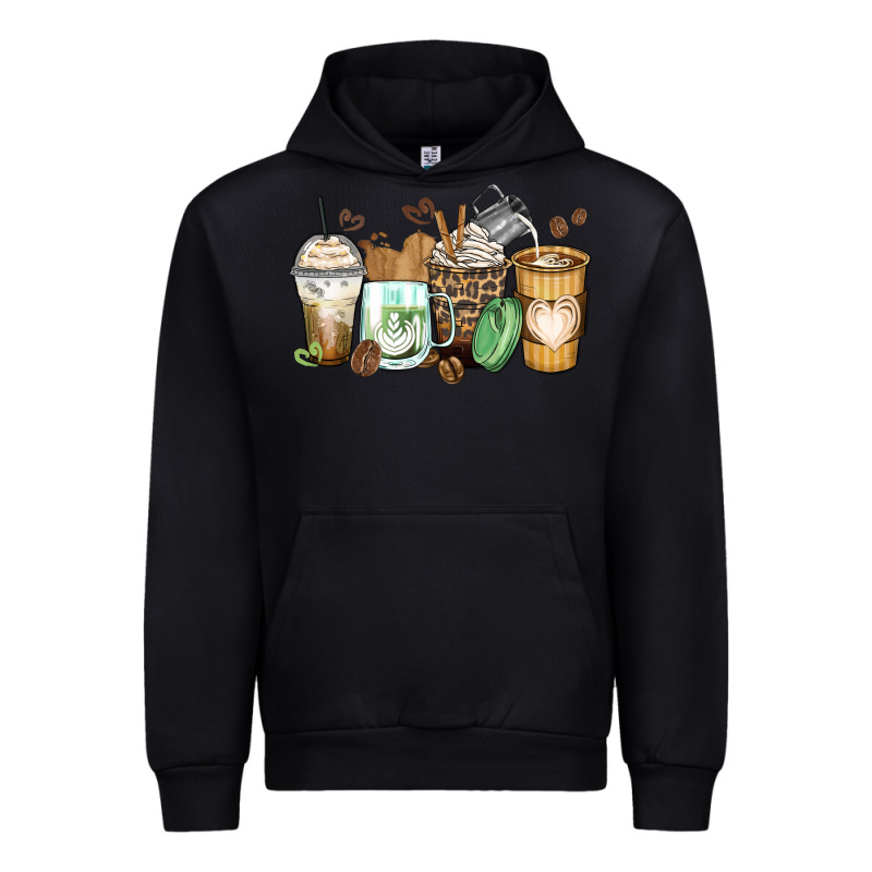 Latte Coffee Cups Urban Hoodie by Zillion Design Studio | Teevron
