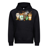 Black latte coffee cups Urban Hoodie - Zillion Design Studio