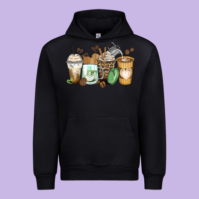Urban Hoodie latte coffee cups
