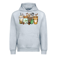 Heather Grey latte coffee cups Urban Hoodie - Zillion Design Studio