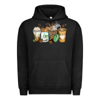 Pigment Black latte coffee cups Urban Hoodie - Zillion Design Studio