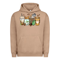 Pigment Burro latte coffee cups Urban Hoodie - Zillion Design Studio