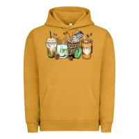 Pigment Peanut Butter latte coffee cups Urban Hoodie - Zillion Design Studio