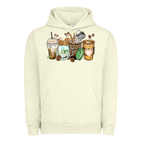 Pigment Pistachio latte coffee cups Urban Hoodie - Zillion Design Studio