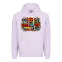 Lilac leopard aztec background Premium Hoodie - Zillion Design Studio