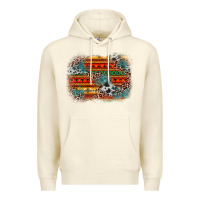 Sandshell leopard aztec background Premium Hoodie - Zillion Design Studio