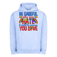 Pigment Grape Ice be careful who you hate it could  be someone you l Urban Hoodie - texasbilliewilder
