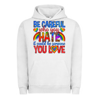 Pigment Lunar Rock be careful who you hate it could  be someone you l Urban Hoodie - texasbilliewilder