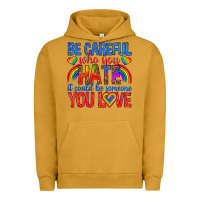 Pigment Peanut Butter be careful who you hate it could  be someone you l Urban Hoodie - texasbilliewilder